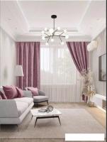 Комплект штор Mio Tesoro Мрамор 150x250 (2 шт, пыльная роза)