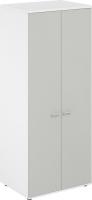 Шкаф распашной Norden 80x60x195.5 SG.825.WH.SH (белый/серый бархат)
