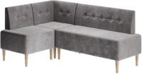 Угловой диван MONOFIX Четт угловой (микровелюр/серый №23)