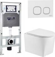 Унитаз подвесной WeltWasser Amberg 506 ST + Nesenbach 004 GL-WT + Amberg RD-WT