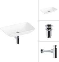 Умывальник Lauter 21540 + клапан 21190CH + сифон 21635CH (хром)