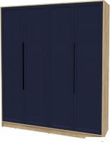 Шкаф распашной Интерлиния Концепт Тренд КТ-Ш4 (дуб золотой/индиго)