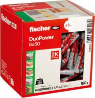 Дюбель универсальный Fischer DuoPower 6 x 50 538250 (100 шт)