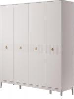 Шкаф распашной Bravo Мебель Фарго ШР-4 (ЛДСП, персидский жемчуг/лак льняной)