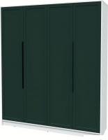 Шкаф распашной Интерлиния Концепт Тренд КТ-Ш4 (белый платинум/изумруд)