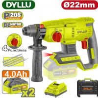 Перфоратор Dyllu DTLM15225 (с 2-мя АКБ, кейс)