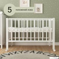 Классическая детская кроватка СКВ-Компани 3190111 с матрасом Mio Tesoro NewBorn (белый)