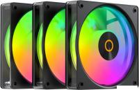 Комплект вентиляторов для корпуса Ocypus Gamma F12 Elite BK ARGB Reverse Blade 3IN1