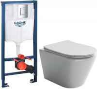 Унитаз подвесной Ceramica Nova Rimless CN1804 + 38772001