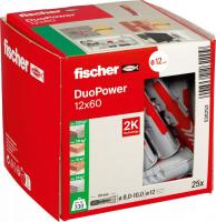 Дюбель универсальный Fischer DuoPower 12 x 60 538253 (25 шт)