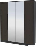 Шкаф распашной Интерлиния Концепт Тренд КТ-Ш4(з) (антрацит/дуб английский)