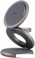 Беспроводное зарядное Magssory Disc Signature Edition 3 в 1 для Apple WCH033 (темно-серый)