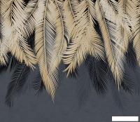 Фотообои Citydecor Пальмовые листья 300x260 золотой-синий