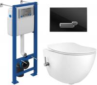 Унитаз подвесной Creavit Free FE322-34CB00E-0002 (KC0903.02.0000E + S-IN-MZ-VECTOR + P-BU-ACT/Blg/G)