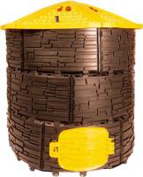 Компостер ВПМ Усиленный 6199374 (1170 л, темно-коричневый/желтый)