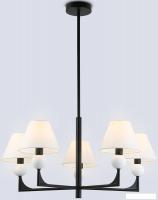 Подвесная люстра Ambrella light LH75153/5 BK/FR (черный/белый матовый)