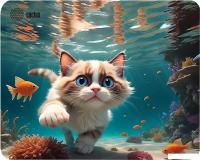 Коврик для мыши CACTUS Fish Cat CS-MPC-D15M