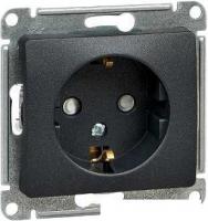 Розетка Schneider Electric Glossa GSL000745 (антрацит)