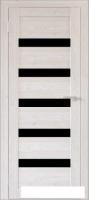 Межкомнатная дверь Юни Бона 03 (ч) 80x200 (лиственица сибиу/черное белое)