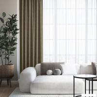 Штора Волшебная ночь Текстурный Блэкаут 150x270 930781 (мокко)