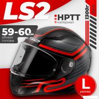 Мотошлем LS2 FF353 Rapid 2 Circuit (L, черный/красный)