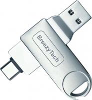 USB Flash BreezyTech OTG120 64GB (металлик)