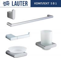 Набор аксессуаров для ванной Lauter 21SH57061 + 21SH57051 + 21SH57091 + 21SH5710А1 + 21SH70101 (Chro