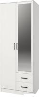 Шкаф распашной Mio Tesoro Хюгге 2D2S Z (белый)