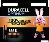 Батарейка DURACELL Optimum AAA/LR03 MN 2400/8 Alkaline 1.5V (8шт)