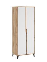 Шкаф распашной ЭлиГард Eyva 2D (дуб вотан/белый)