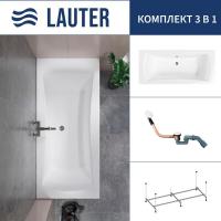 Ванна Lauter Belgravia 170x75 21110170 (с каркасом и сифоном 21Y11022 белый)