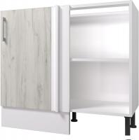 Шкаф напольный Горизонт Европа угловой (белый крафт)