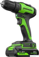 Дрель-шуруповерт Greenworks GD24DD35K2 3704007CUA (с 1-м АКБ)