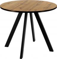 Кухонный стол Древпром М161 Оттис ф900 ДП1-03-01 (дуб вотан/черный матовый)