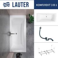 Ванна Lauter Belgravia 190x90 21110190 (с каркасом и сифоном 21Y31010 хром)