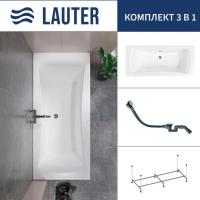 Ванна Lauter Belgravia 170x75 21110170 (с каркасом и сифоном 21Y32002 белый)