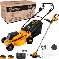 Deko DKLM40V и DKTR21 081-2035 (газонокосилка, триммер, 2 АКБ)