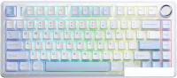 Клавиатура AULA F75 (белый/голубой/сиреневый, Leobog Reaper, без кириллицы)