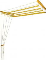 Сушилка для белья Comfort Alumin Потолочная Алюминиевая Gold Premium 5 прутьев 1.2 м (золото)