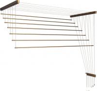 Сушилка для белья Comfort Alumin Потолочная Алюминиевая Bronze Premium 7 прутьев 1.4 м (бронзовый)