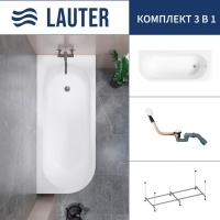 Ванна Lauter Monaco 170x72.5 2113170R (с каркасом и сифоном 21Y11022 белый)