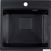 Кухонная мойка Marblan Comfort 50 (оникс, с сифоном)