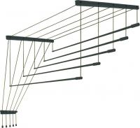 Сушилка для белья Comfort Alumin Потолочная Алюминиевая Graphite Premium 5 прутьев 1.9 м (графитовый