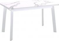 Кухонный стол Kenner AA1200 (белый/керамика/мрамор белый)