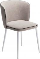 Стул Табурет Милано (бренди 4 кант черный/каркас белый)