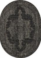 Циновка Merinos Kair S129-OVAL-BLACK-GRAY (1.6х2.3)