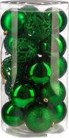 Елочная игрушка Ausini VT25-04018-5 (зеленый, 20 шт)