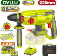 Перфоратор Dyllu DTLM1B262 (с 2-мя АКБ, кейс)