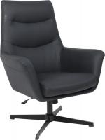 Офисное кресло AksHome Hudson (экокожа, черный PU-24/черный)