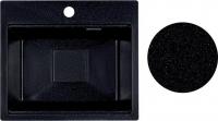 Кухонная мойка Marblan Comfort 48 (черный, с сифоном)